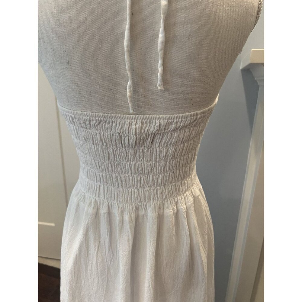 Seaspice Resort Wear Arabella Panel High Split Midi Dress M Peruvian Cotton EUC - Picture 14 of 16